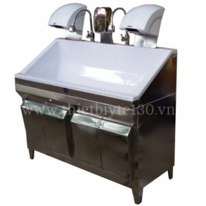 Thiết bị rửa tay phòng mổ 2 vòi (bồn Composite)